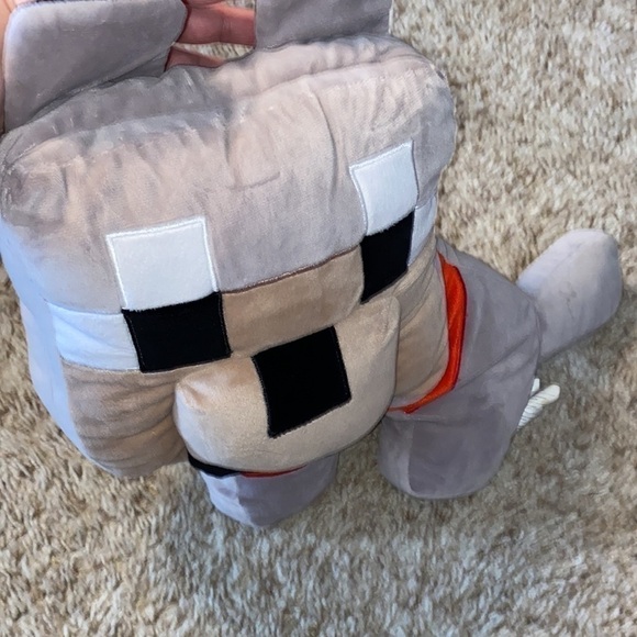 MINECRAFT Baby Wolf Plush 3D Pillow 16" - Picture 2 of 7